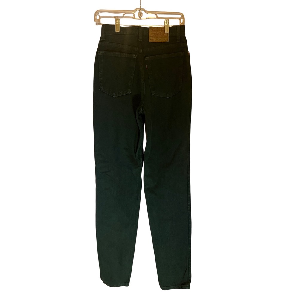Vintage 90s Levis 512 Slim Fit Tapered Leg Jeans Hunter Green Size 9 Long